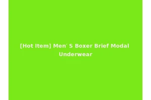 [Hot Item] Men′ S Boxer Brief Modal Underwear