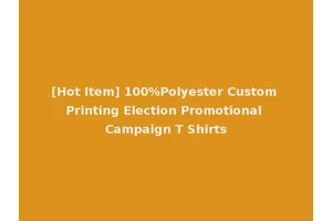 [Hot Item] 100%Polyester Custom Printing Election Promotional Campaign T Shirts
