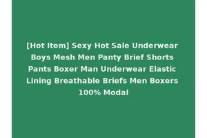 [Hot Item] Sexy Hot Sale Underwear Boys Mesh Men Panty Brief Shorts Pants Boxer Man Underwear Elastic Lining Breathable Briefs Men Boxers 100% Modal