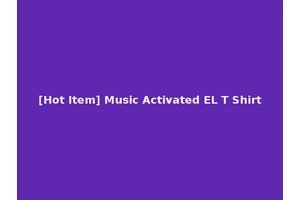 [Hot Item] Music Activated EL T Shirt