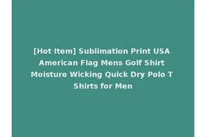 [Hot Item] Sublimation Print USA American Flag Mens Golf Shirt Moisture Wicking Quick Dry Polo T Shirts for Men