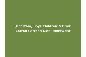 [Hot Item] Boys Children′ S Brief Cotton Cartoon Kids Underwear