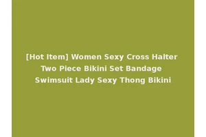[Hot Item] Women Sexy Cross Halter Two Piece Bikini Set Bandage Swimsuit Lady Sexy Thong Bikini