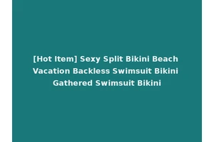 [Hot Item] Sexy Split Bikini Beach Vacation Backless Swimsuit Bikini Gathered Swimsuit Bikini