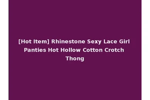[Hot Item] Rhinestone Sexy Lace Girl Panties Hot Hollow Cotton Crotch Thong