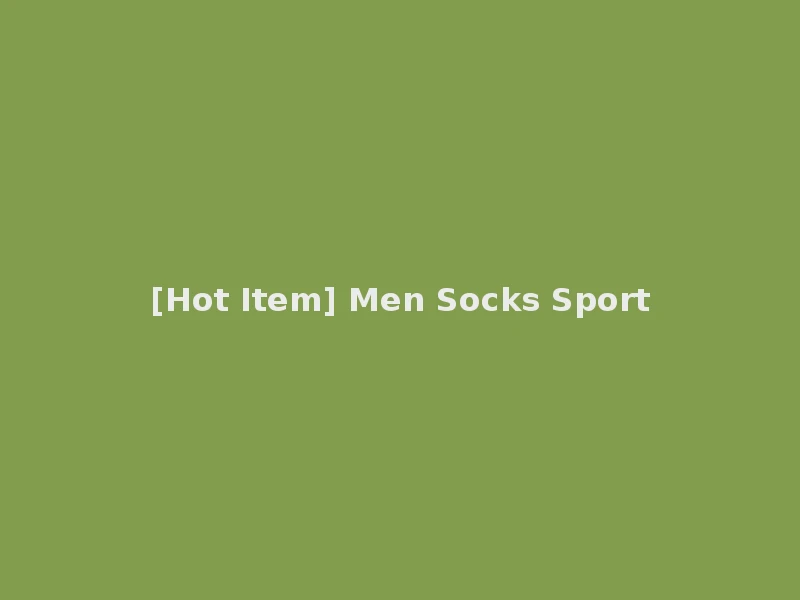 [Hot Item] Men Socks Sport