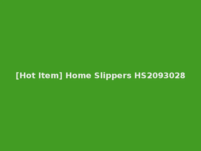 [Hot Item] Home Slippers HS2093028
