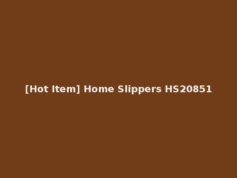 [Hot Item] Home Slippers HS20851