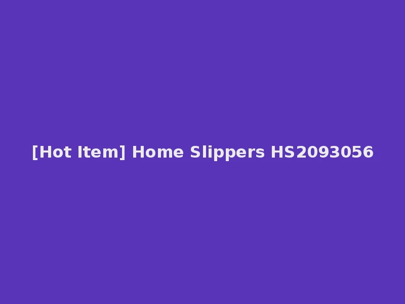 [Hot Item] Home Slippers HS2093056