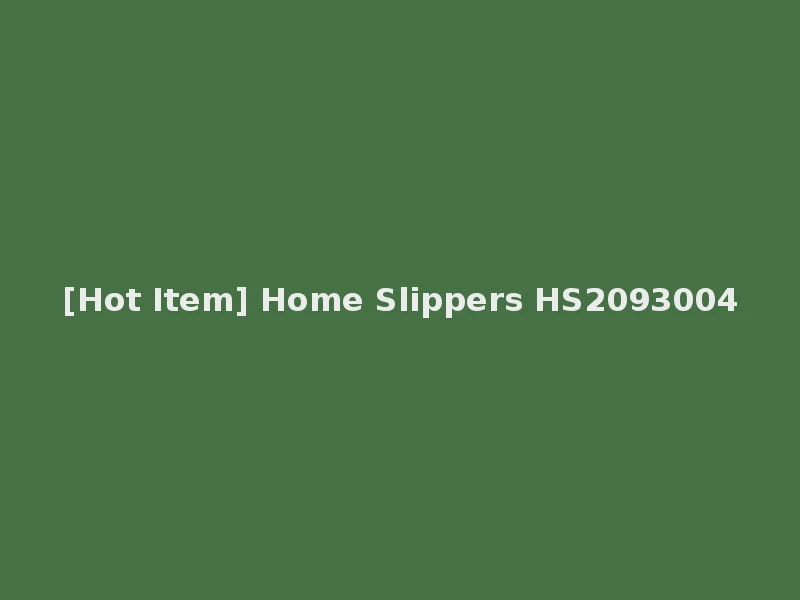 [Hot Item] Home Slippers HS2093004