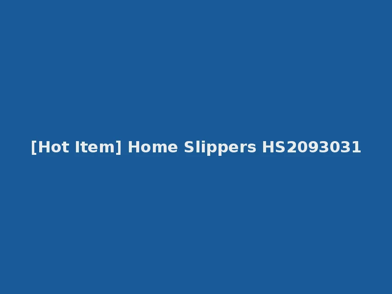 [Hot Item] Home Slippers HS2093031