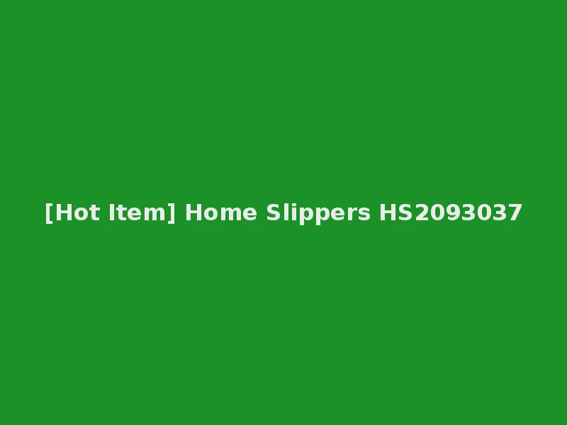 [Hot Item] Home Slippers HS2093037