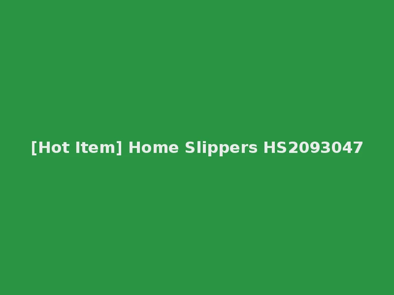 [Hot Item] Home Slippers HS2093047