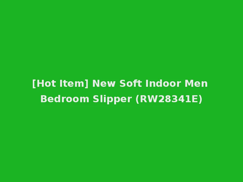 [Hot Item] New Soft Indoor Men Bedroom Slipper (RW28341E)