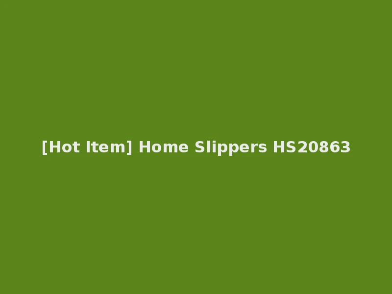 [Hot Item] Home Slippers HS20863
