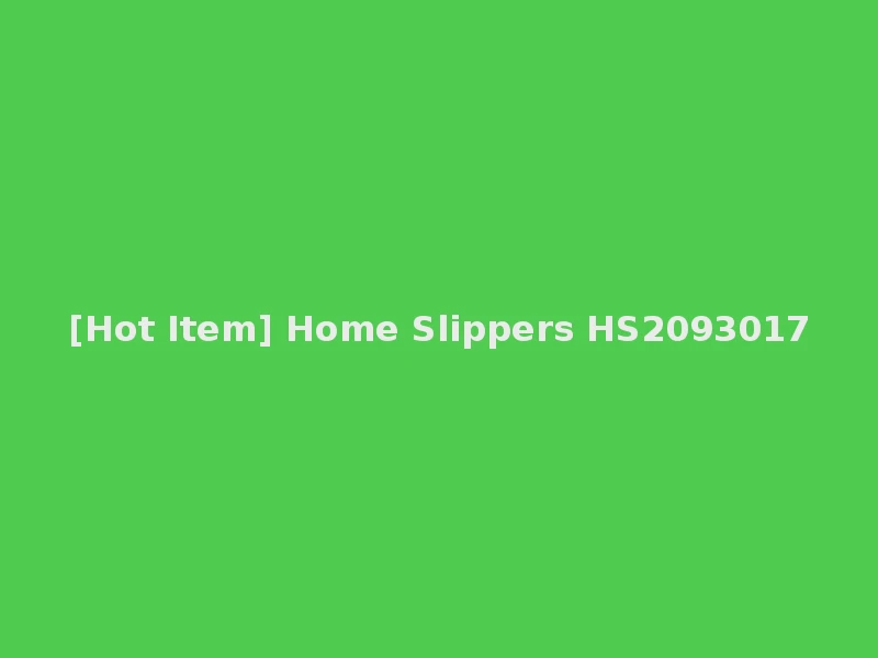 [Hot Item] Home Slippers HS2093017