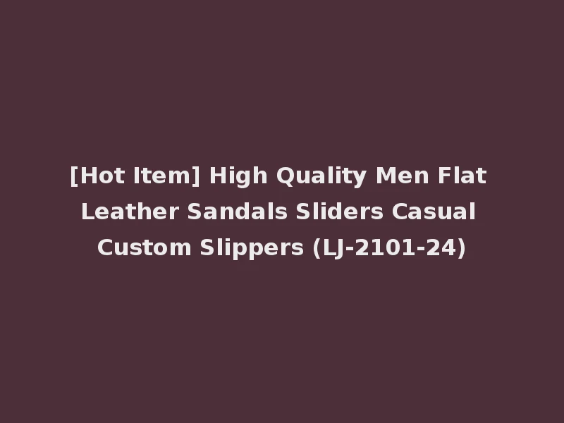 [Hot Item] High Quality Men Flat Leather Sandals Sliders Casual Custom Slippers (LJ-2101-24)