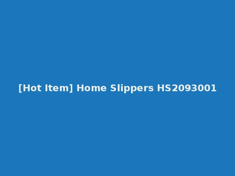 [Hot Item] Home Slippers HS2093001