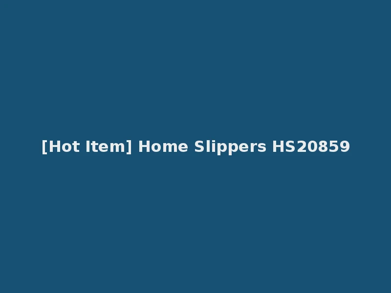 [Hot Item] Home Slippers HS20859