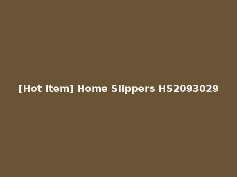 [Hot Item] Home Slippers HS2093029