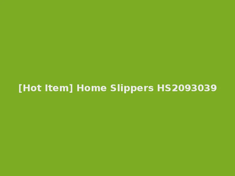 [Hot Item] Home Slippers HS2093039