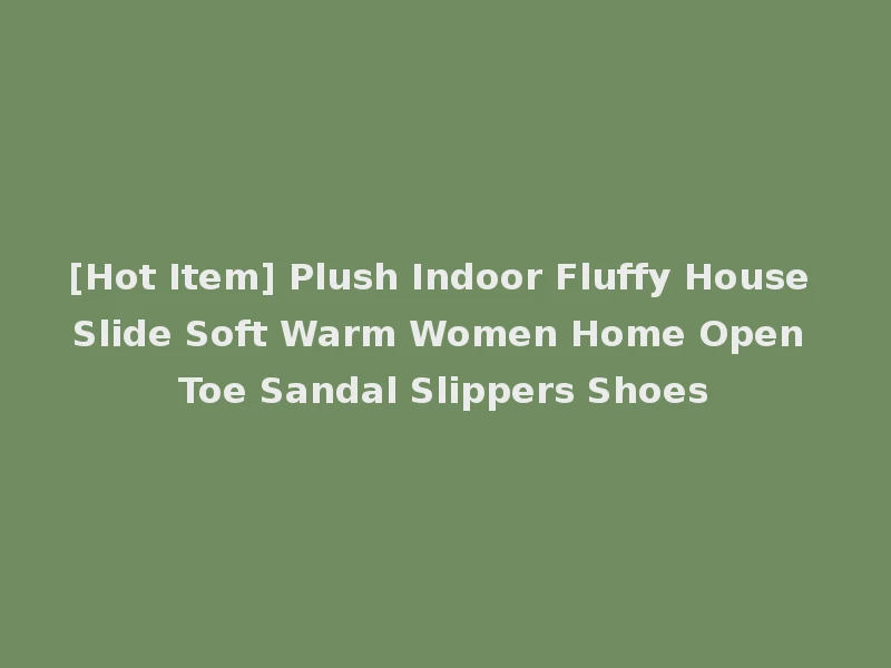 [Hot Item] Plush Indoor Fluffy House Slide Soft Warm Women Home Open Toe Sandal Slippers Shoes