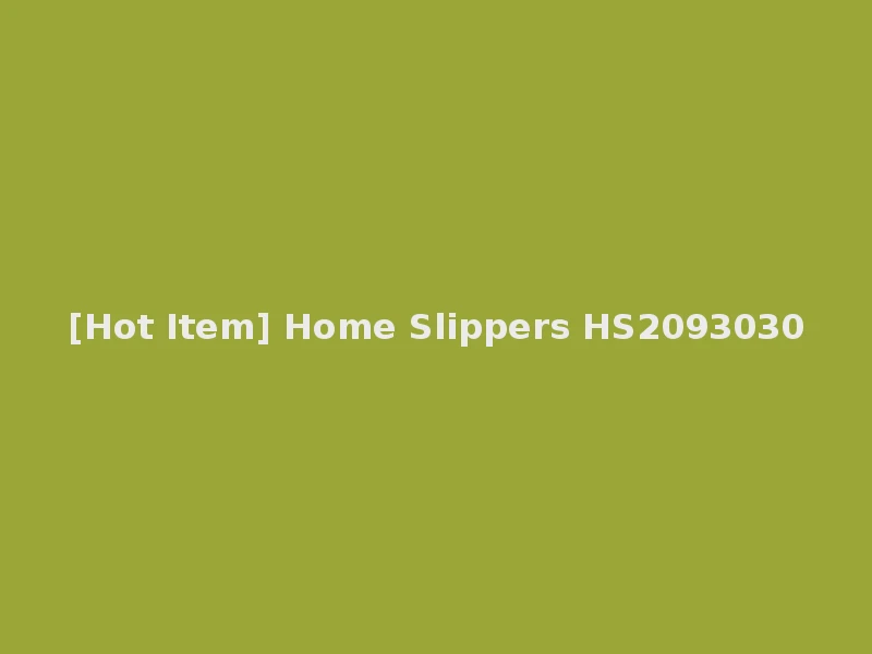 [Hot Item] Home Slippers HS2093030