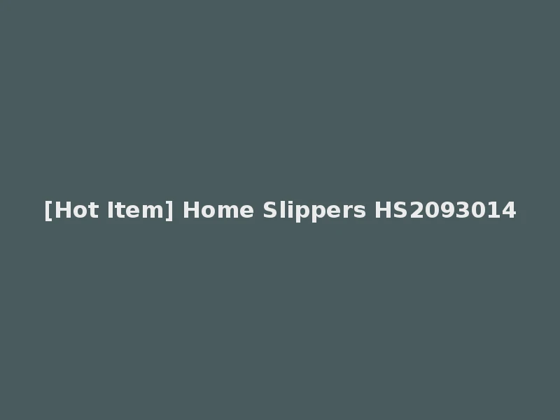 [Hot Item] Home Slippers HS2093014
