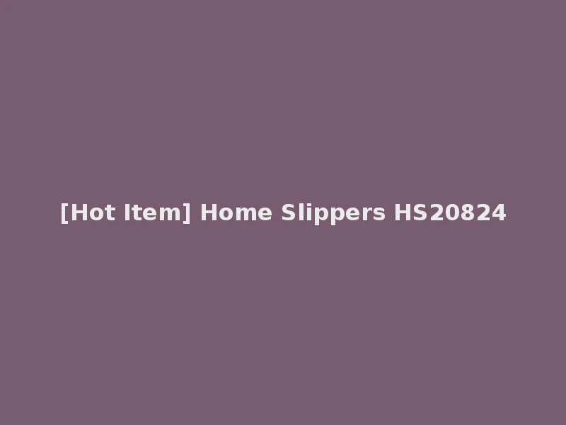 [Hot Item] Home Slippers HS20824