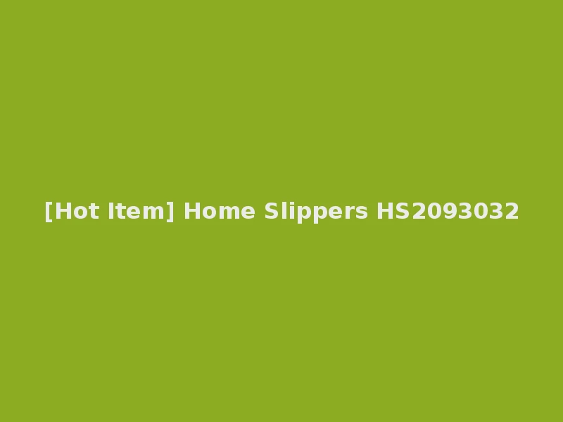 [Hot Item] Home Slippers HS2093032