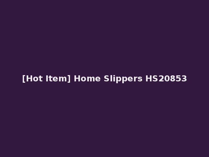 [Hot Item] Home Slippers HS20853