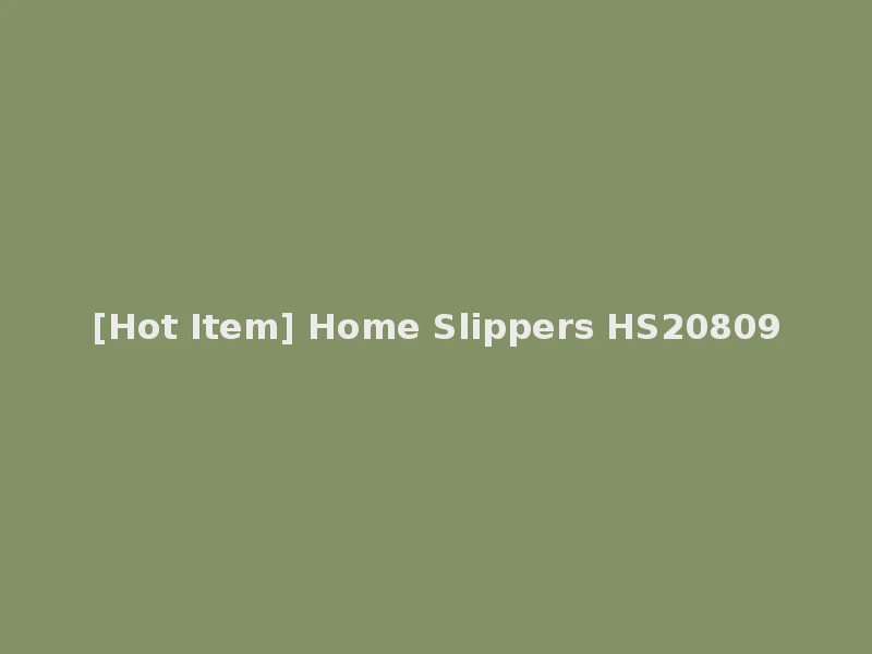 [Hot Item] Home Slippers HS20809