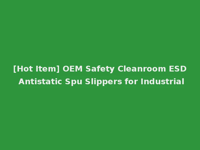 [Hot Item] OEM Safety Cleanroom ESD Antistatic Spu Slippers for Industrial
