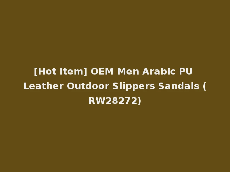 [Hot Item] OEM Men Arabic PU Leather Outdoor Slippers Sandals (RW28272)
