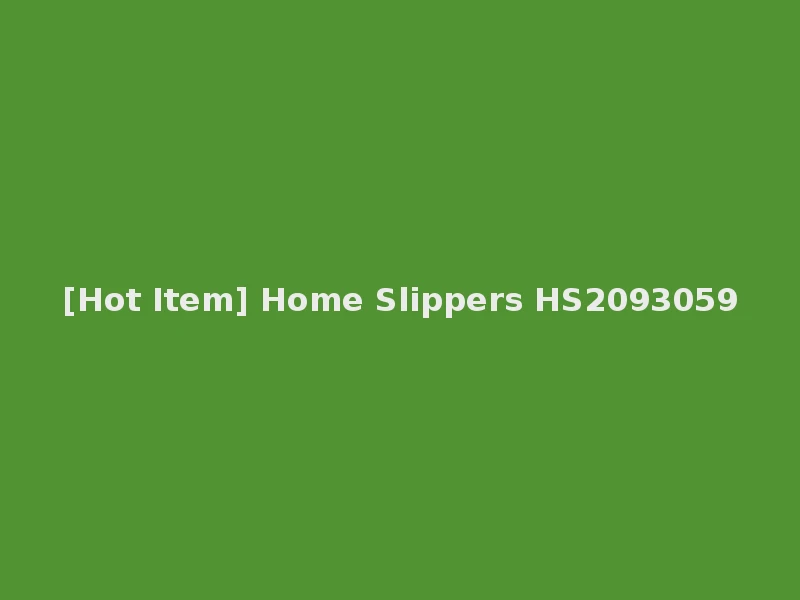 [Hot Item] Home Slippers HS2093059