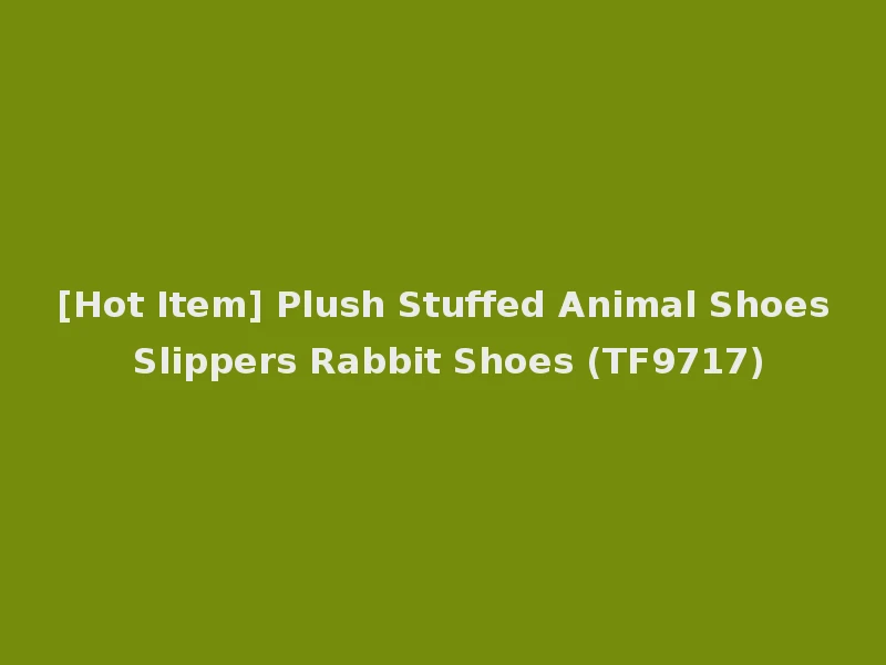 [Hot Item] Plush Stuffed Animal Shoes Slippers Rabbit Shoes (TF9717)
