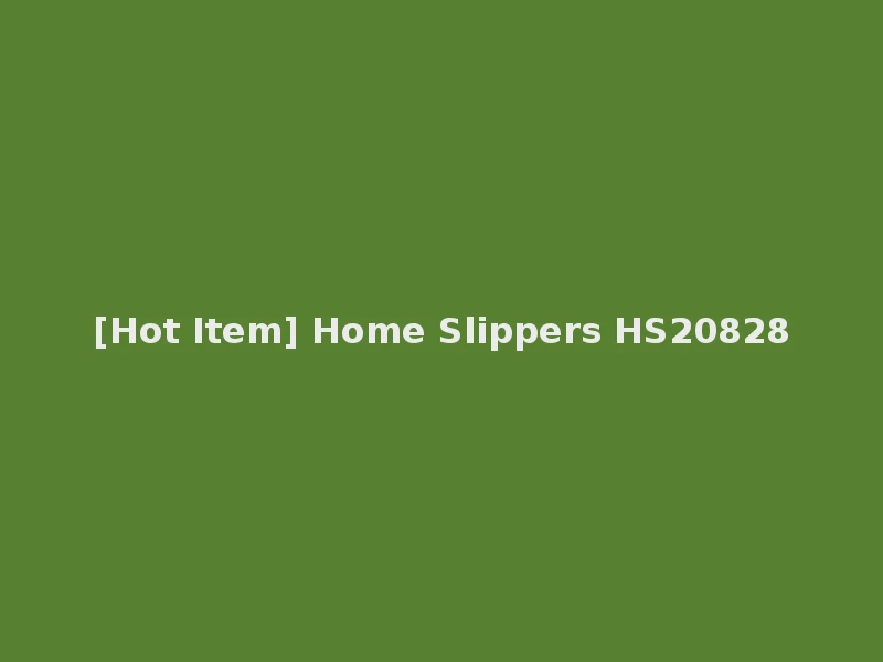[Hot Item] Home Slippers HS20828