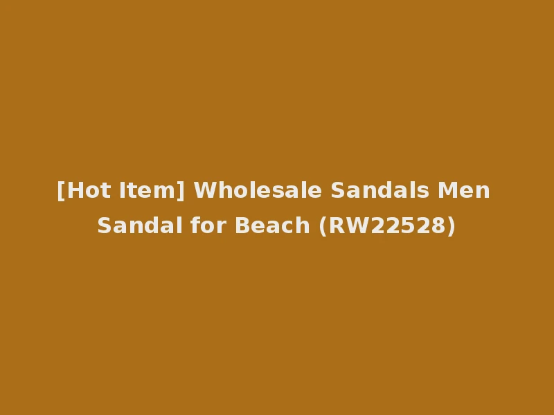 [Hot Item] Wholesale Sandals Men Sandal for Beach (RW22528)