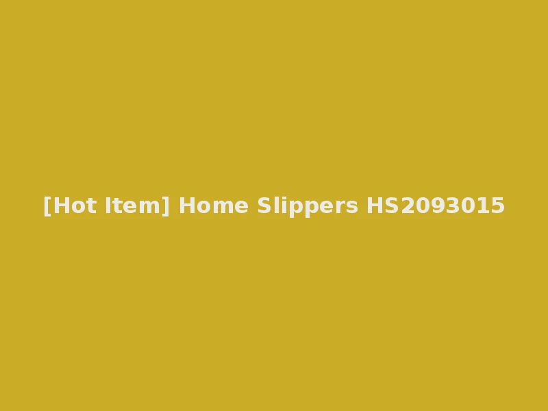 [Hot Item] Home Slippers HS2093015