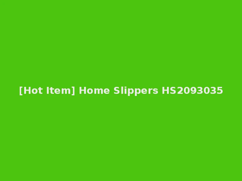 [Hot Item] Home Slippers HS2093035