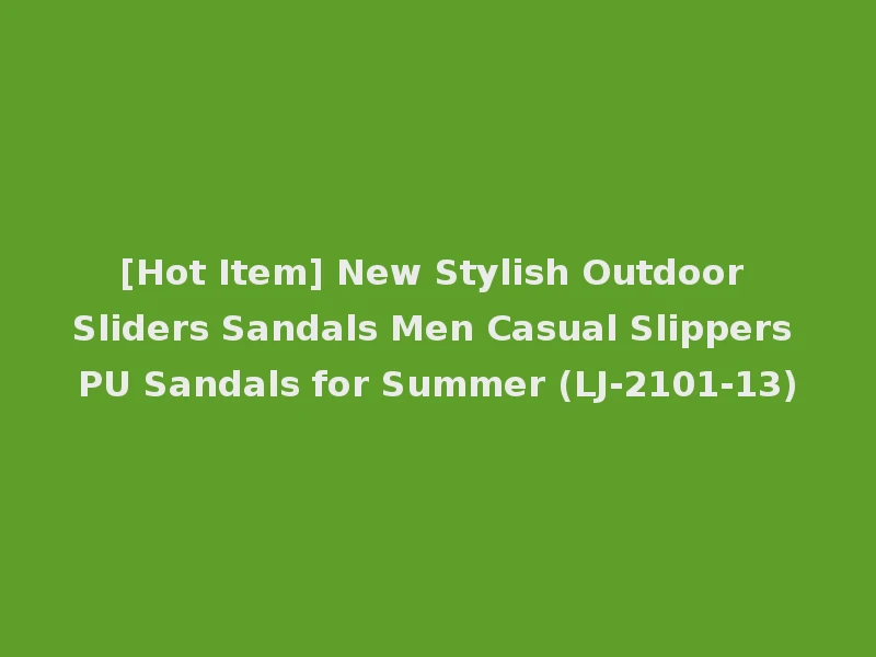 [Hot Item] New Stylish Outdoor Sliders Sandals Men Casual Slippers PU Sandals for Summer (LJ-2101-13)