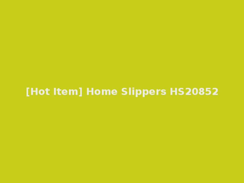 [Hot Item] Home Slippers HS20852