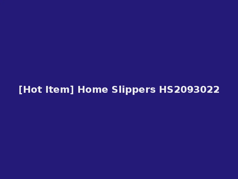 [Hot Item] Home Slippers HS2093022