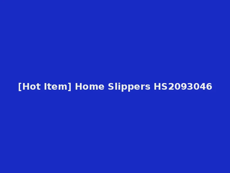 [Hot Item] Home Slippers HS2093046