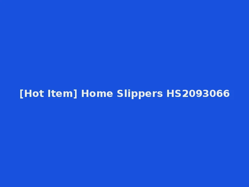 [Hot Item] Home Slippers HS2093066