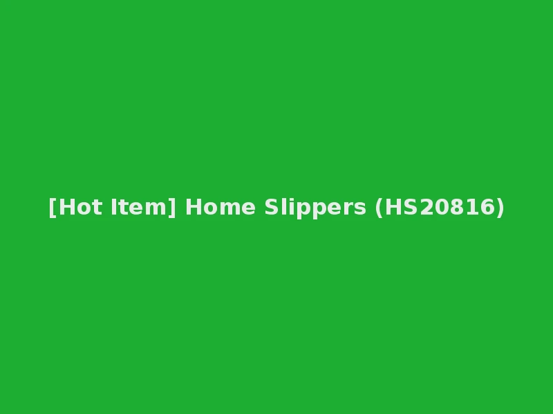[Hot Item] Home Slippers (HS20816)