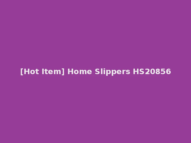[Hot Item] Home Slippers HS20856