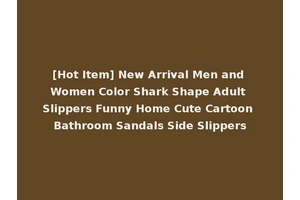 [Hot Item] New Arrival Men and Women Color Shark Shape Adult Slippers Funny Home Cute Cartoon Bathroom Sandals Side Slippers