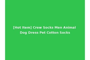 [Hot Item] Crew Socks Men Animal Dog Dress Pet Cotton Socks