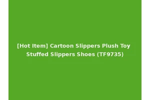 [Hot Item] Cartoon Slippers Plush Toy Stuffed Slippers Shoes (TF9735)